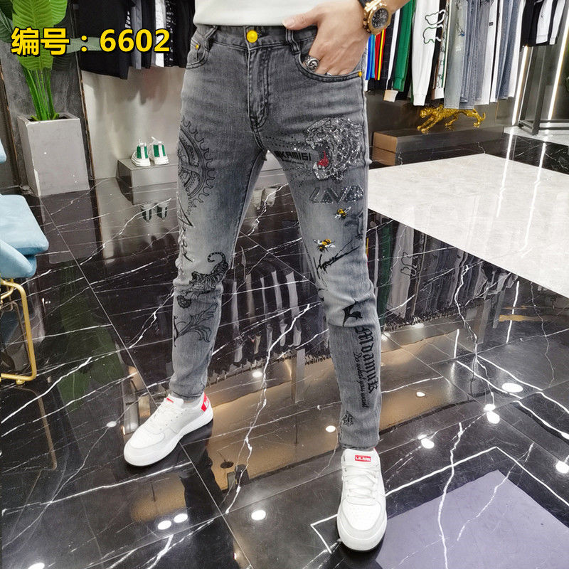 Męskie jeansy Harajuku streetw – Streetwear Brand Denim recenzja i cena
